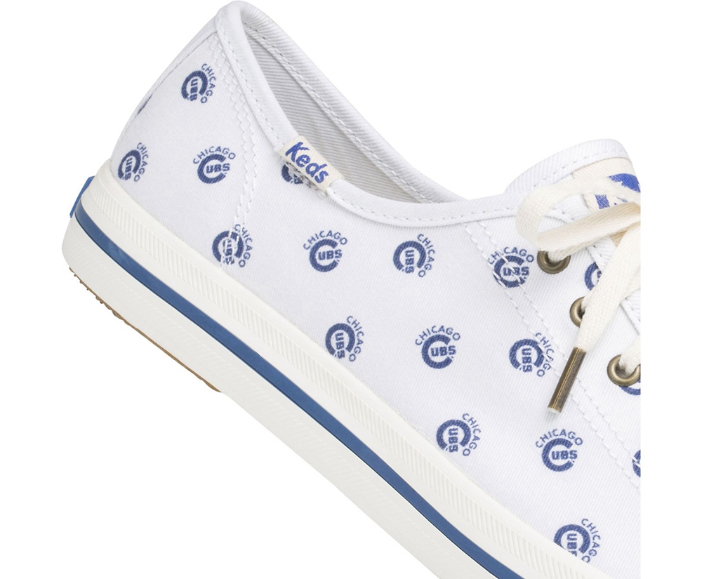 Tenis Keds Mujer Blancos/Azules - Kickstart Mlb® - 0641-KWNBJ